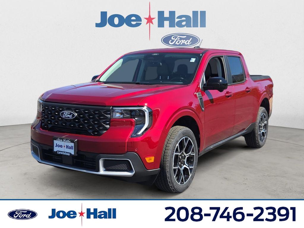 Ruby Red Metallic Tinted Clearcoat 2026 Ford Maverick Lariat SuperCrew AWD Pickup Truck All-Wheel Drive Continuously Variable Transmission