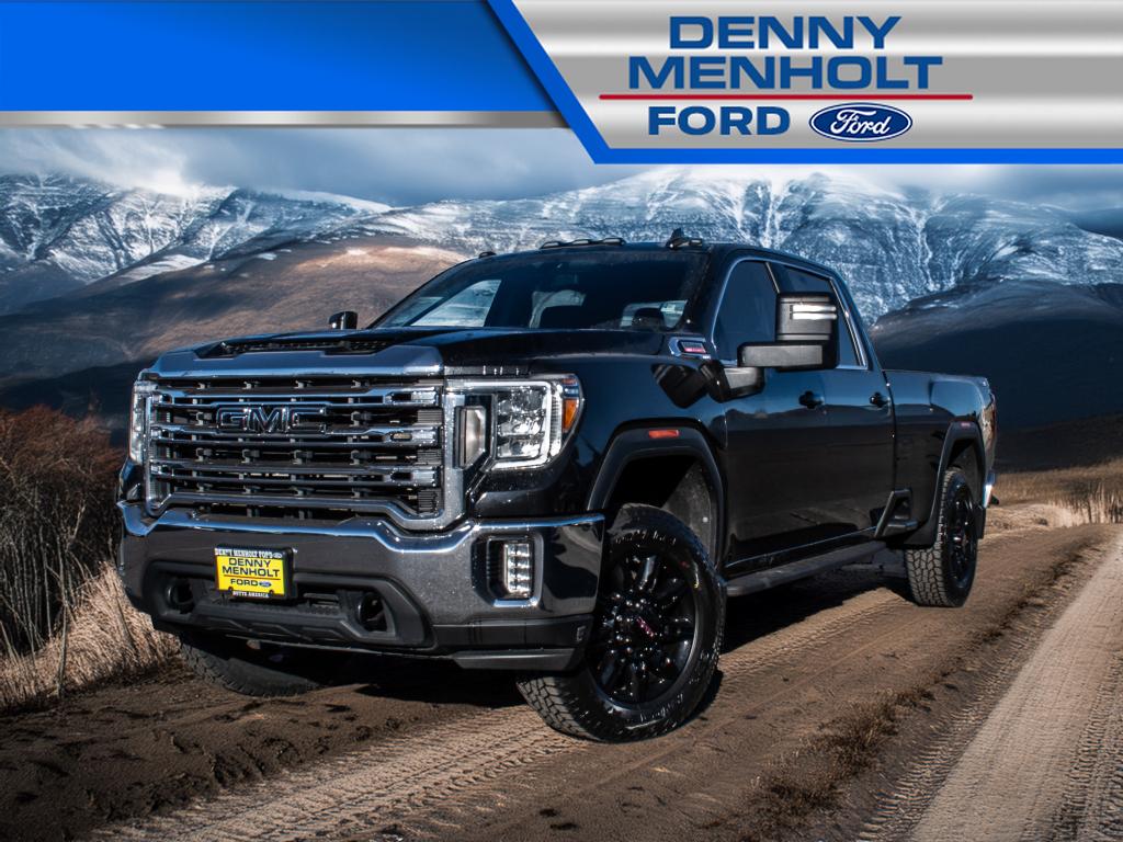 Black (Ebony Twilight Metallic) 2022 GMC Sierra 3500HD SLE Crew Cab 4WD Pickup Truck Four-Wheel Drive Automatic