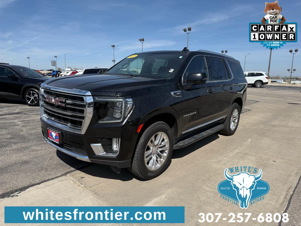 Onyx Black 2022 GMC Yukon SLT 4WD SUV / Crossover Four-Wheel Drive Automatic