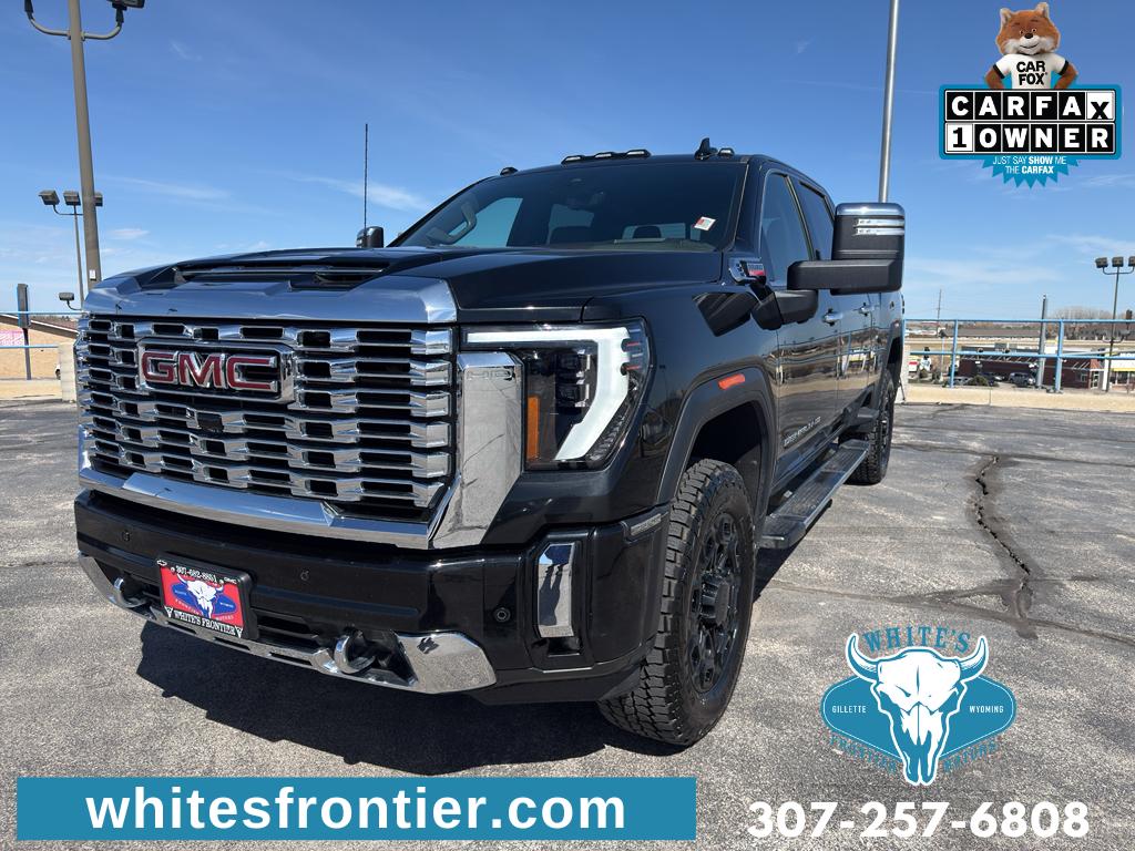 Onyx Black 2024 GMC Sierra 2500HD Denali Crew Cab 4WD Pickup Truck Four-Wheel Drive Automatic