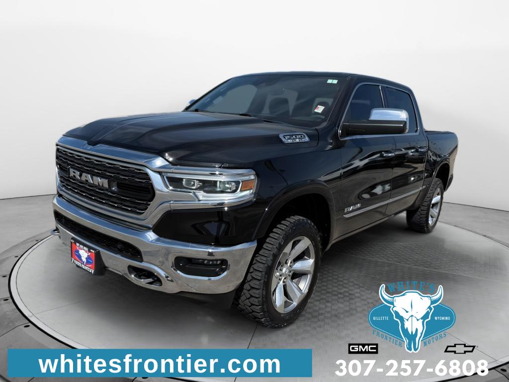 Diamond Black Crystal Pearlcoat 2019 RAM 1500 Limited Crew Cab 4WD Pickup Truck Four-Wheel Drive 8-Speed Automatic