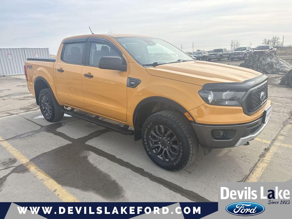 Cyber Orange Metallic Tri-Coat 2021 Ford Ranger XLT SuperCrew 4WD Pickup Truck Four-Wheel Drive Automatic
