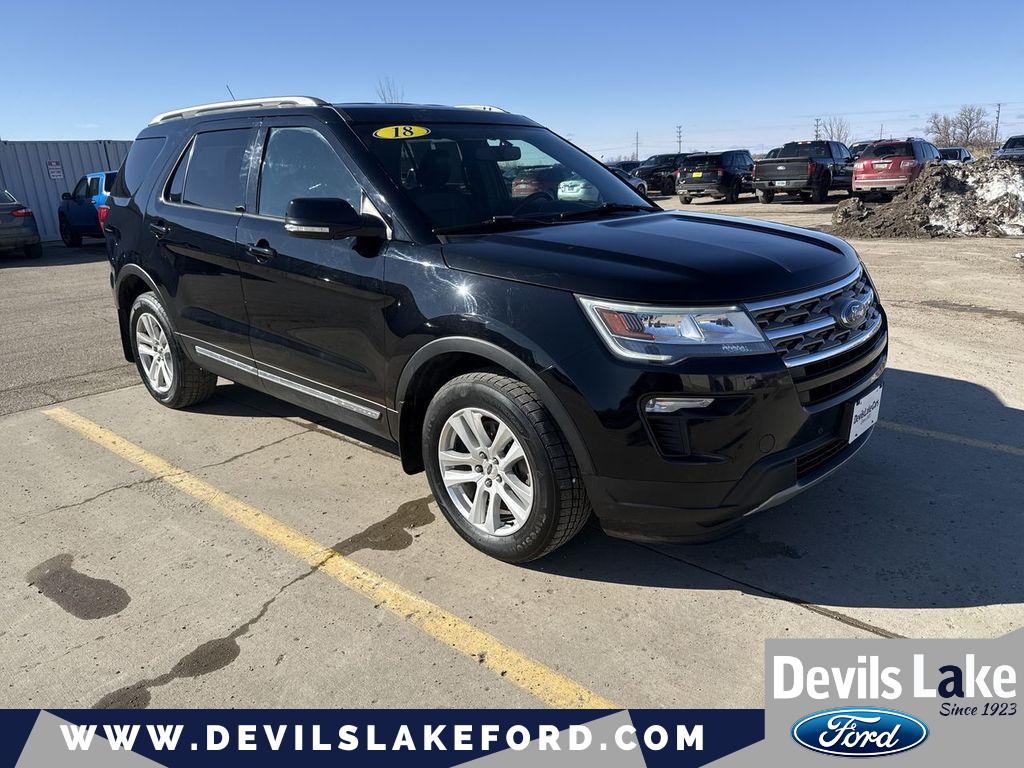 Shadow Black 2018 Ford Explorer XLT AWD SUV / Crossover All-Wheel Drive 6-Speed Automatic