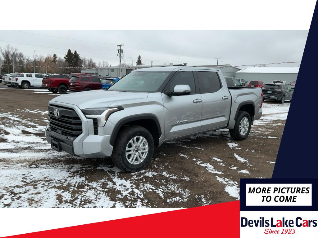 Celestial Silver Metallic 2022 Toyota Tundra SR5 CrewMax Cab 4WD Pickup Truck Four-Wheel Drive Automatic