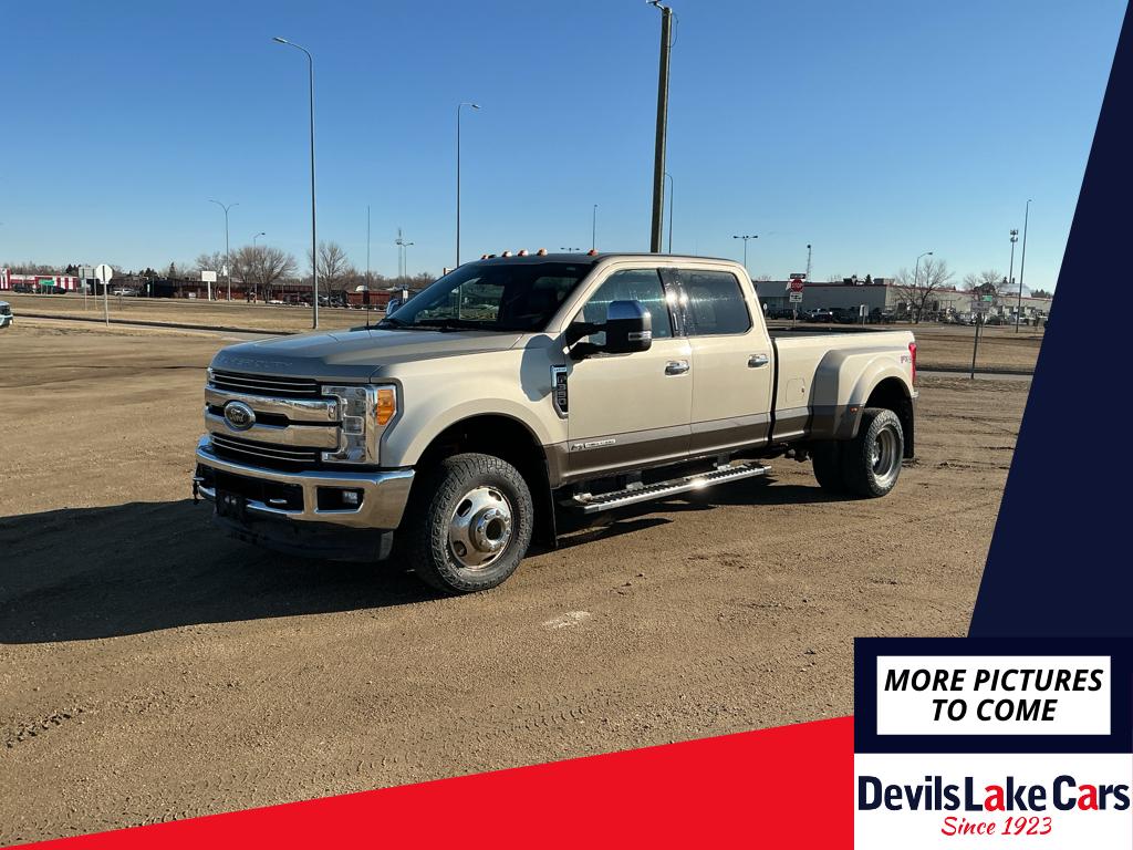White Gold Metallic 2017 Ford F-350 Super Duty Lariat Crew Cab LB DRW 4WD Pickup Truck Four-Wheel Drive 6-Speed Automatic