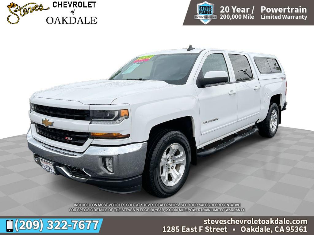 Summit White 2017 Chevrolet Silverado 1500 LT Crew Cab 4WD Pickup Truck Four-Wheel Drive 6-Speed Automatic