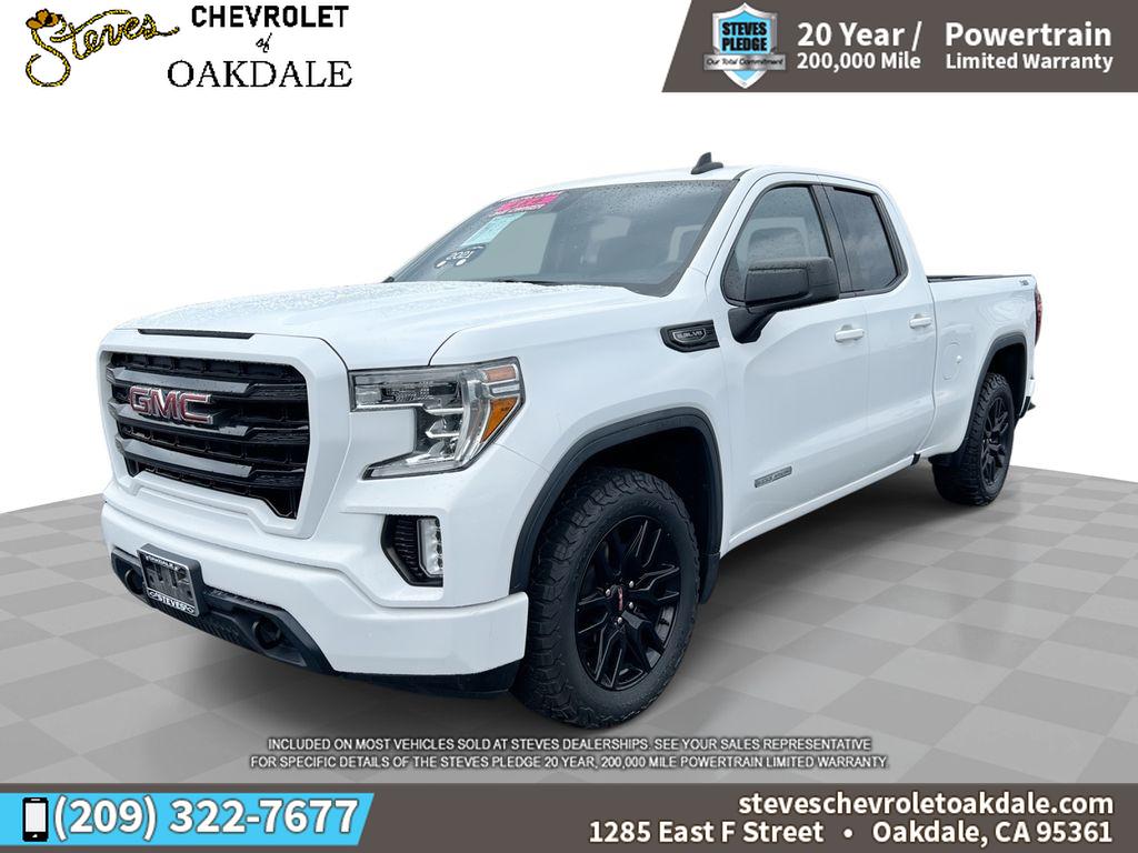 Summit White 2021 GMC Sierra 1500 Elevation Double Cab 4WD Pickup Truck Four-Wheel Drive 8-Speed Automatic