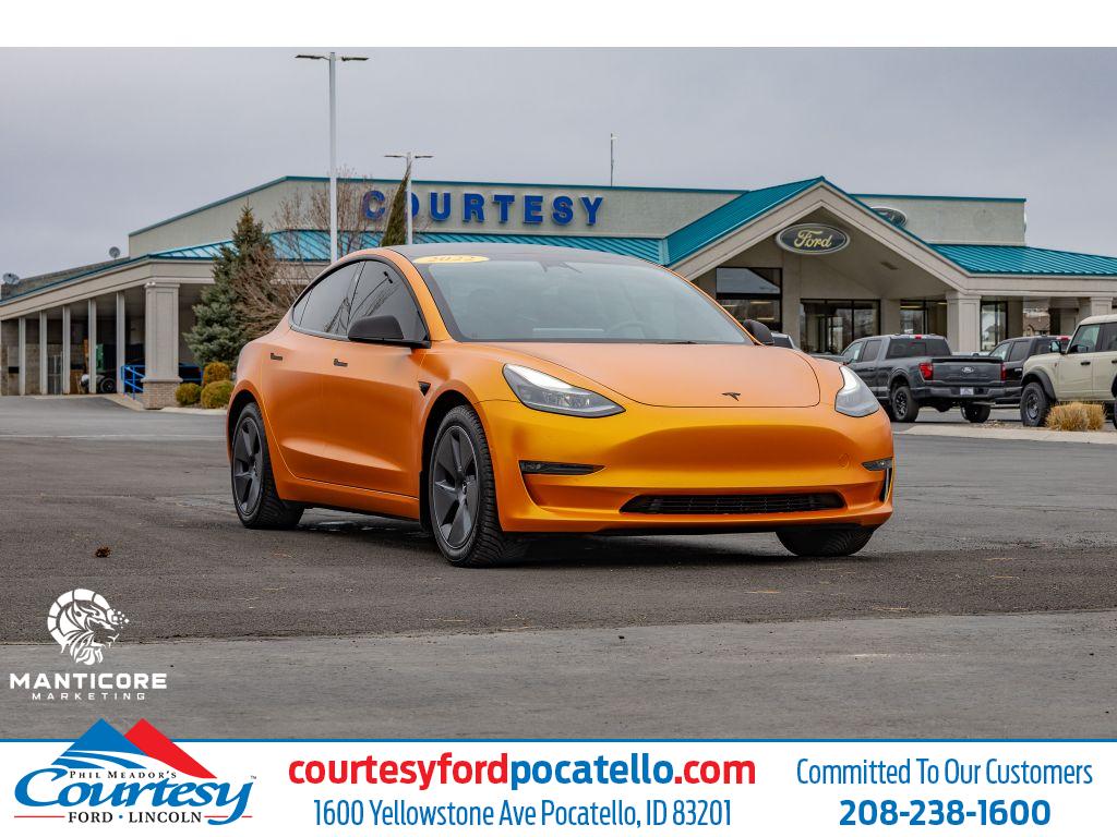 Burnt Orange 2022 Tesla Model 3 Long Range AWD Sedan All-Wheel Drive Automatic