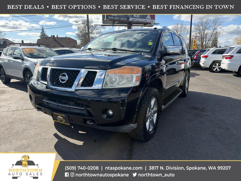 Black 2014 Nissan Armada Platinum 4WD SUV / Crossover Four-Wheel Drive Automatic