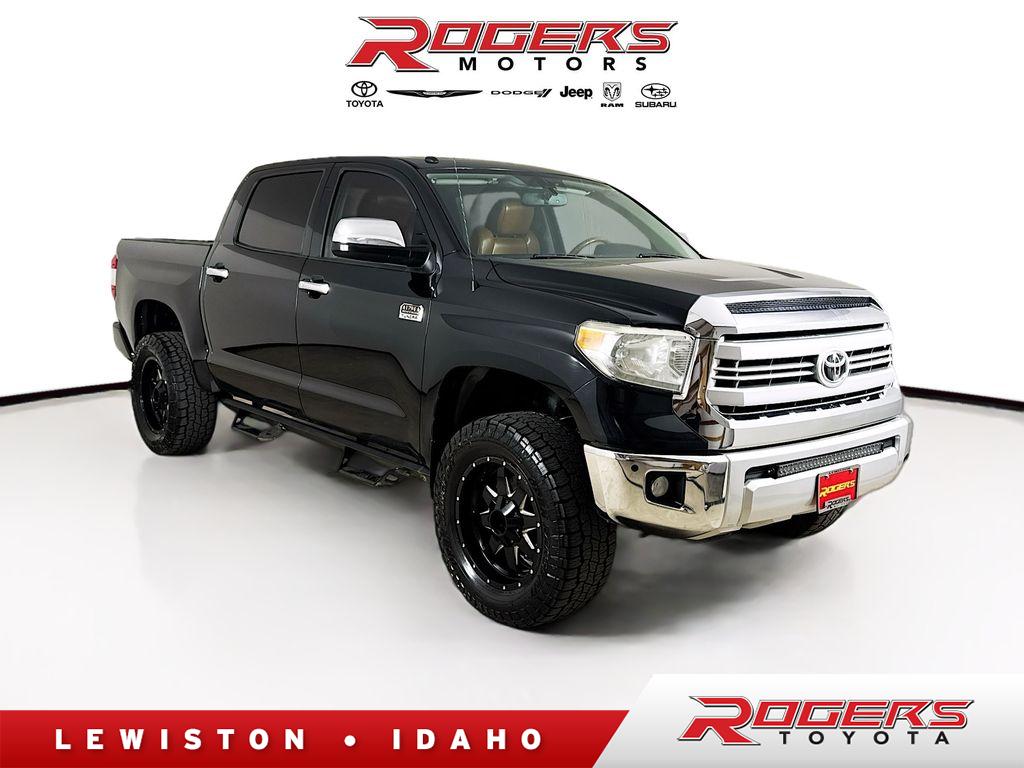Black 2014 Toyota Tundra 1794 CrewMax 5.7L 4WD Pickup Truck Four-Wheel Drive 6-Speed Automatic