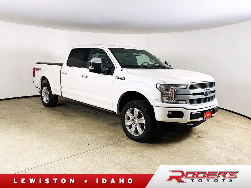White Platinum Metallic Tri-Coat 2019 Ford F-150 Platinum SuperCrew LB 4WD Pickup Truck Four-Wheel Drive Automatic