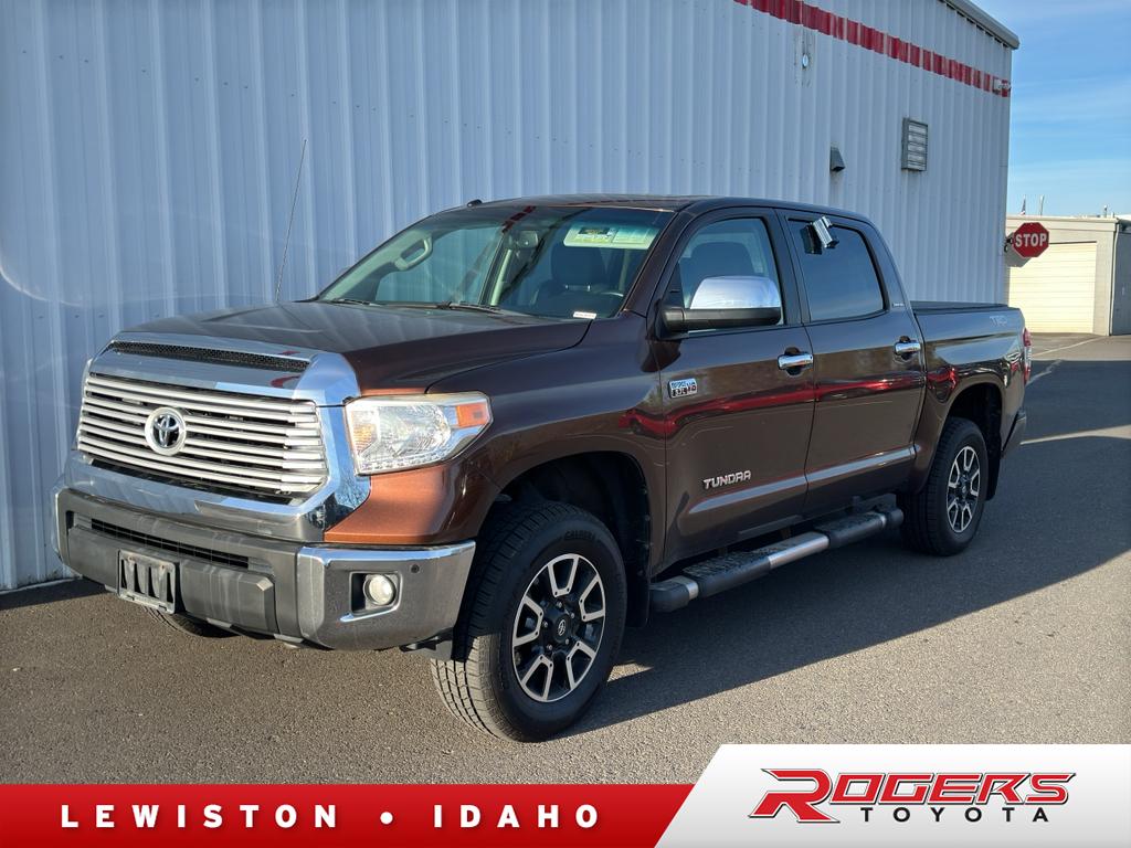 Sunset Bronze Mica 2017 Toyota Tundra Limited CrewMax 5.7L 4WD Pickup Truck Four-Wheel Drive 6-Speed Automatic