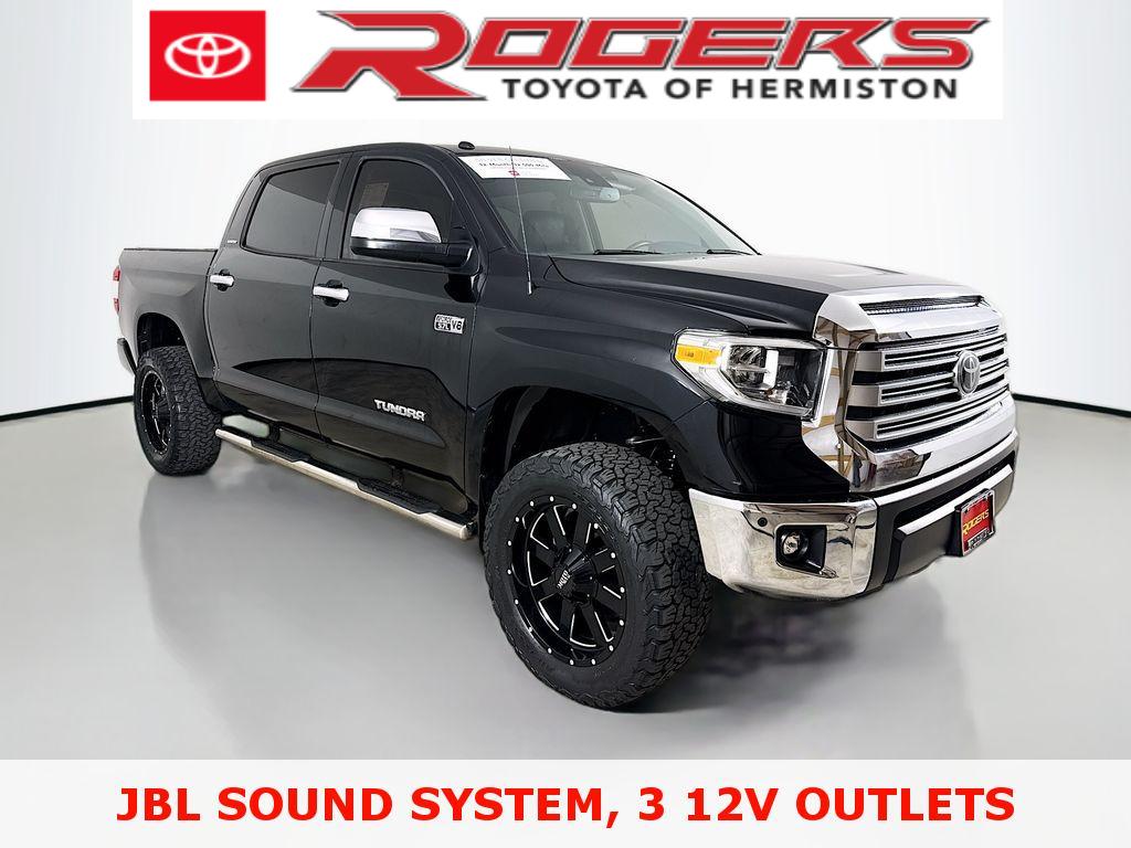 Midnight Black Metallic 2018 Toyota Tundra Limited CrewMax 5.7L 4WD Pickup Truck Four-Wheel Drive 6-Speed Automatic