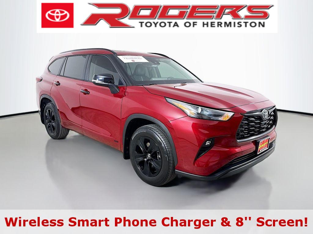Red (Ruby Flare Pearl) 2025 Toyota Highlander Hybrid XLE Nightshade AWD SUV / Crossover All-Wheel Drive Continuously Variable Transmission
