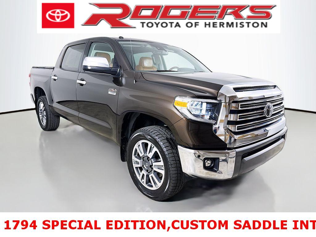 Smoked Mesquite 2018 Toyota Tundra Platinum CrewMax 5.7L 4WD Pickup Truck Four-Wheel Drive 6-Speed Automatic