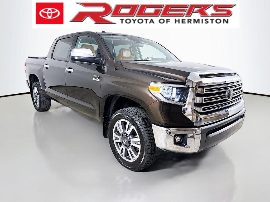 Smoked Mesquite 2018 Toyota Tundra Platinum CrewMax 5.7L 4WD Pickup Truck Four-Wheel Drive 6-Speed Automatic