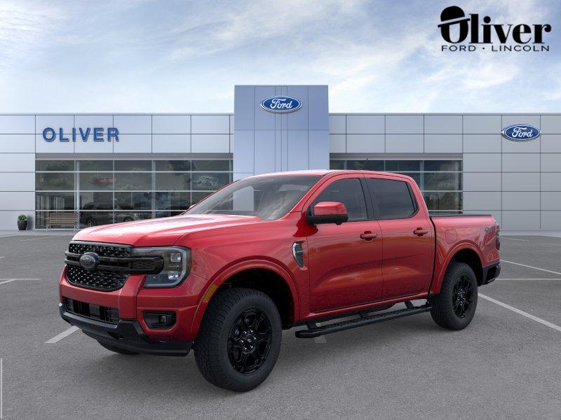 Ruby Red Metallic Tinted Clearcoat 2026 Ford Ranger Lariat SuperCrew 4WD Pickup Truck Four-Wheel Drive Automatic