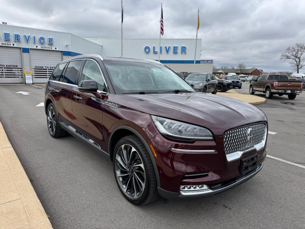 Red (Burgundy Velvet) 2021 Lincoln Aviator Reserve AWD SUV / Crossover All-Wheel Drive Automatic