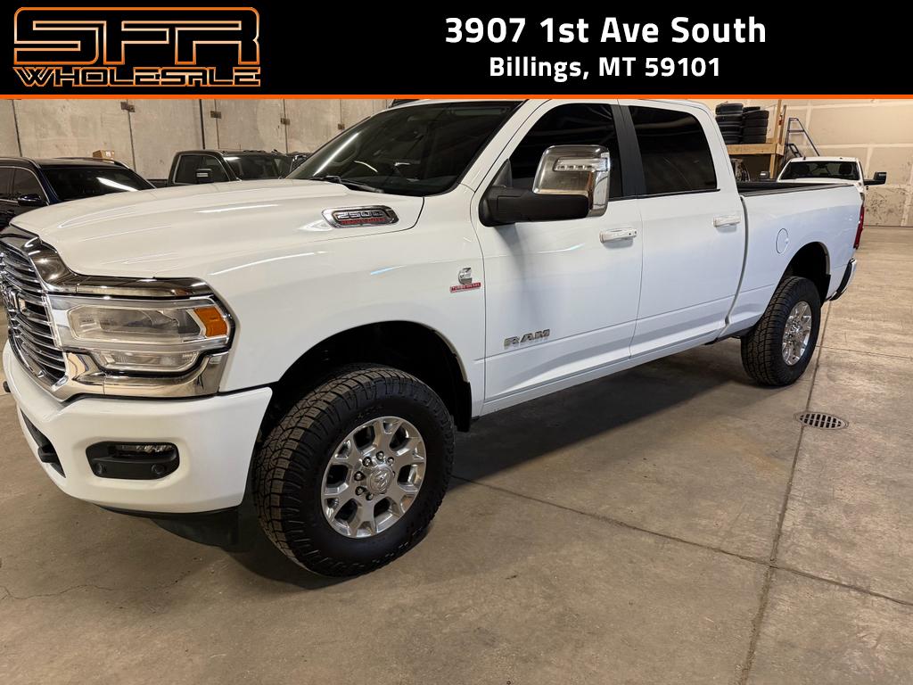 Bright White Clearco 2024 RAM 2500 Laramie Crew Cab 4WD Pickup Truck Four-Wheel Drive Automatic