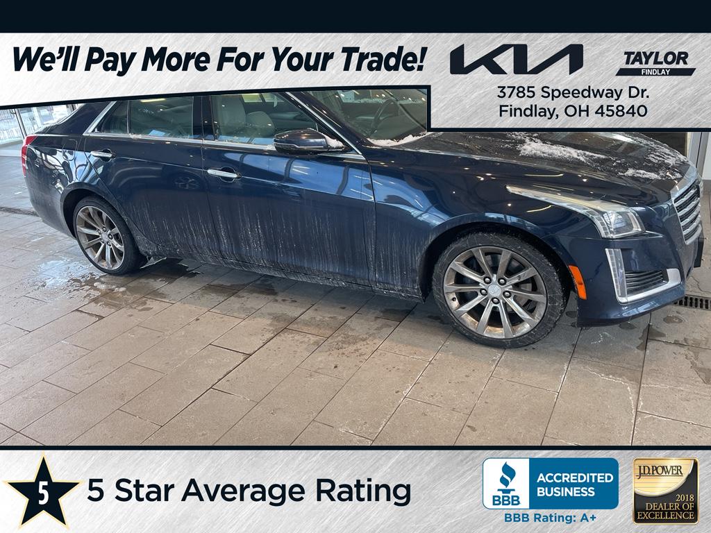 DARK ADRIATIC BLUE METALLIC 2019 Cadillac CTS 2.0T Luxury AWD Sedan All-Wheel Drive 8-Speed Automatic