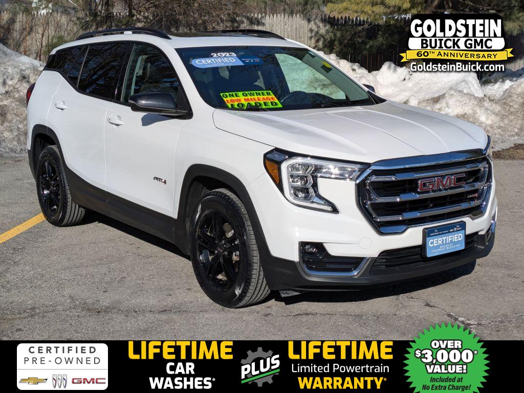 Summit White 2023 GMC Terrain AT4 AWD SUV / Crossover All-Wheel Drive Automatic