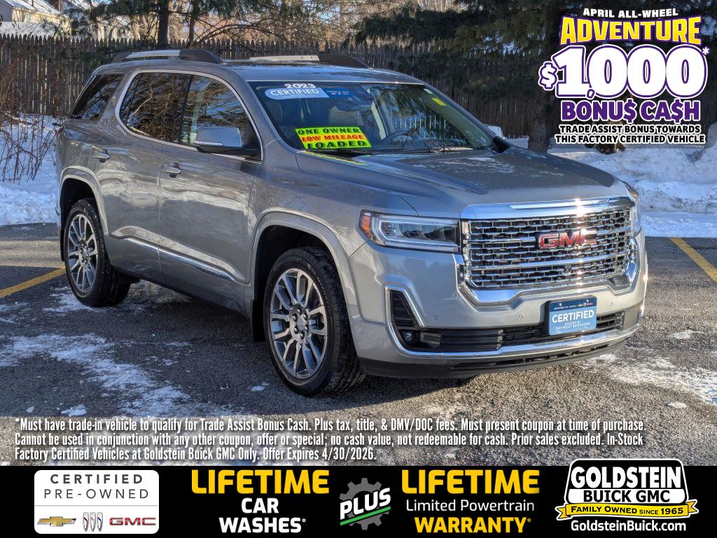 Sterling Metallic 2023 GMC Acadia Denali AWD SUV / Crossover Four-Wheel Drive Automatic