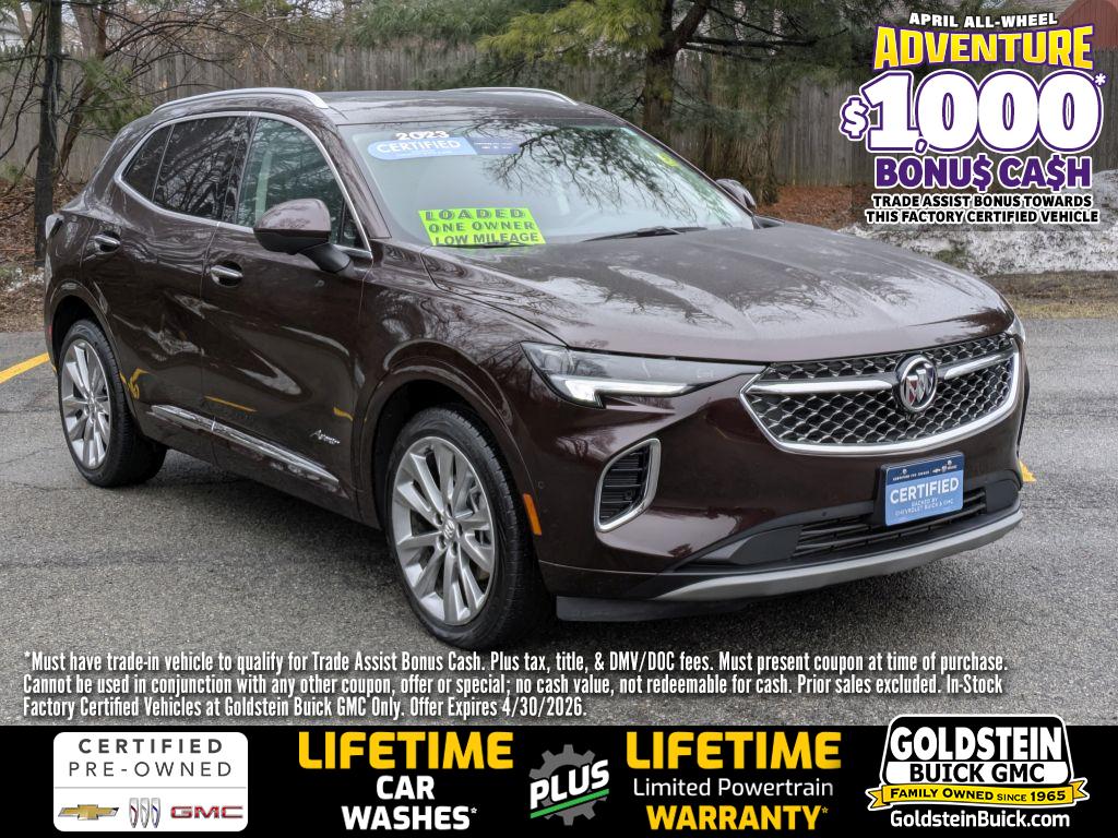 Rich Garnet Metallic 2023 Buick Envision Avenir AWD SUV / Crossover All-Wheel Drive Automatic