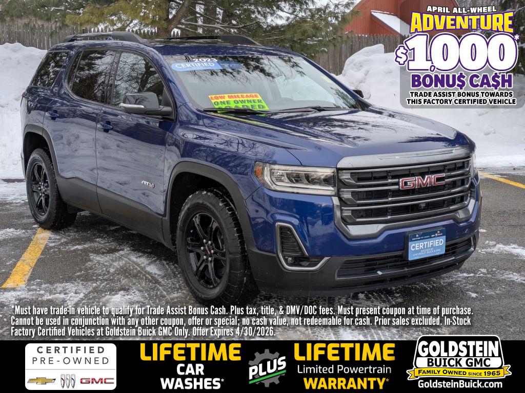Ultra Blue Metallic 2023 GMC Acadia AT4 AWD SUV / Crossover Four-Wheel Drive Automatic