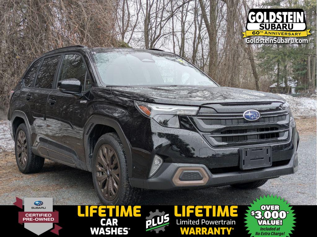Crystal Black Silica 2025 Subaru Forester Hybrid Sport AWD SUV / Crossover All-Wheel Drive Automatic