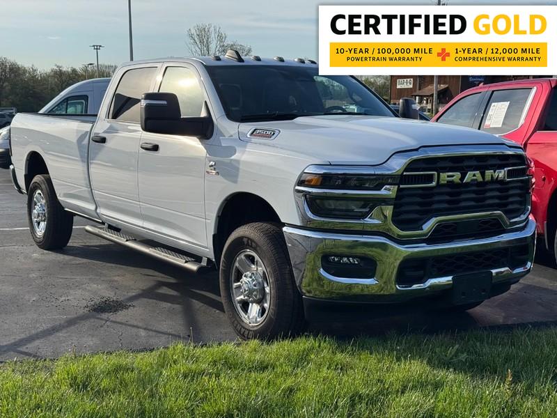 Bright White Clearcoat 2025 RAM 3500 Tradesman Crew Cab LB 4WD Pickup Truck Four-Wheel Drive 8-Speed Automatic