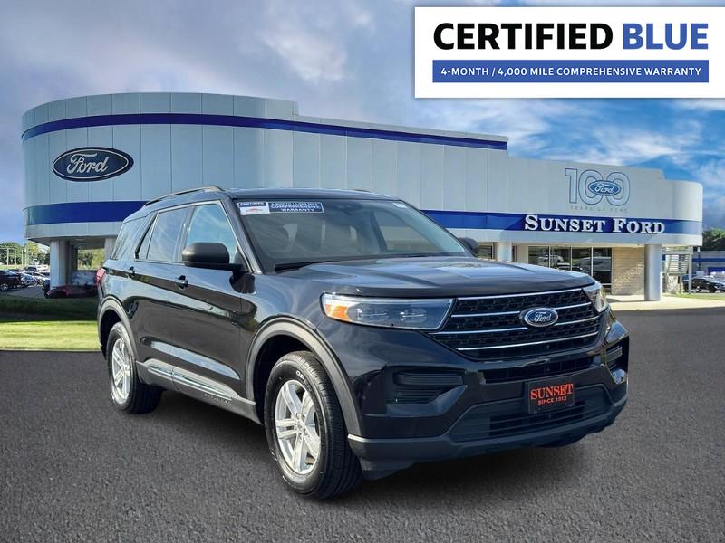 Agate Black Metallic 2023 Ford Explorer XLT AWD SUV / Crossover All-Wheel Drive Automatic