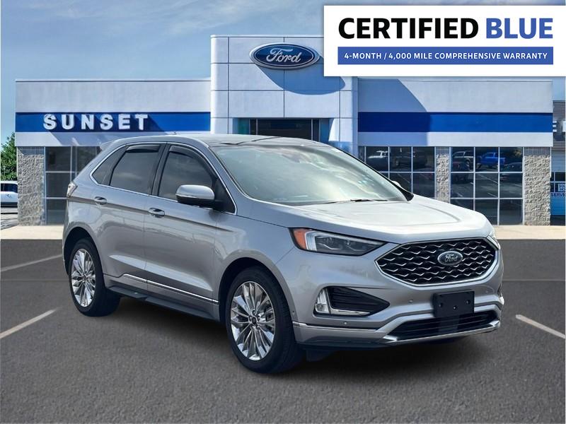 Iconic Silver Metallic 2021 Ford Edge Titanium AWD SUV / Crossover All-Wheel Drive 8-Speed Automatic