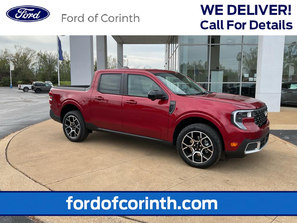 Ruby Red Metallic Tinted Clearcoat 2026 Ford Maverick Lariat SuperCrew AWD Pickup Truck All-Wheel Drive Continuously Variable Transmission