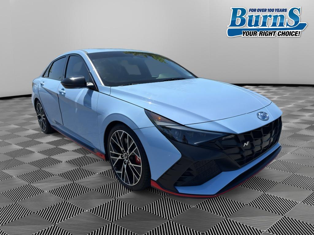Performance Blue 2023 Hyundai Elantra N FWD Sedan Front-Wheel Drive 8-Speed Automatic
