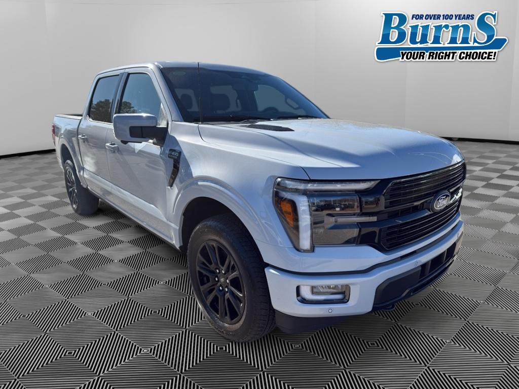 Space White Metallic 2025 Ford F-150 Platinum SuperCrew 4WD Pickup Truck Four-Wheel Drive Automatic