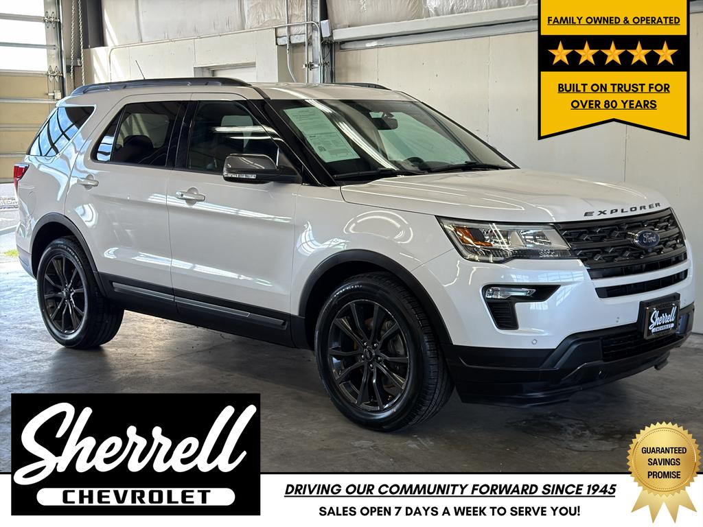 White Platinum Metallic Tri-Coat 2019 Ford Explorer XLT AWD SUV / Crossover All-Wheel Drive 6-Speed Automatic