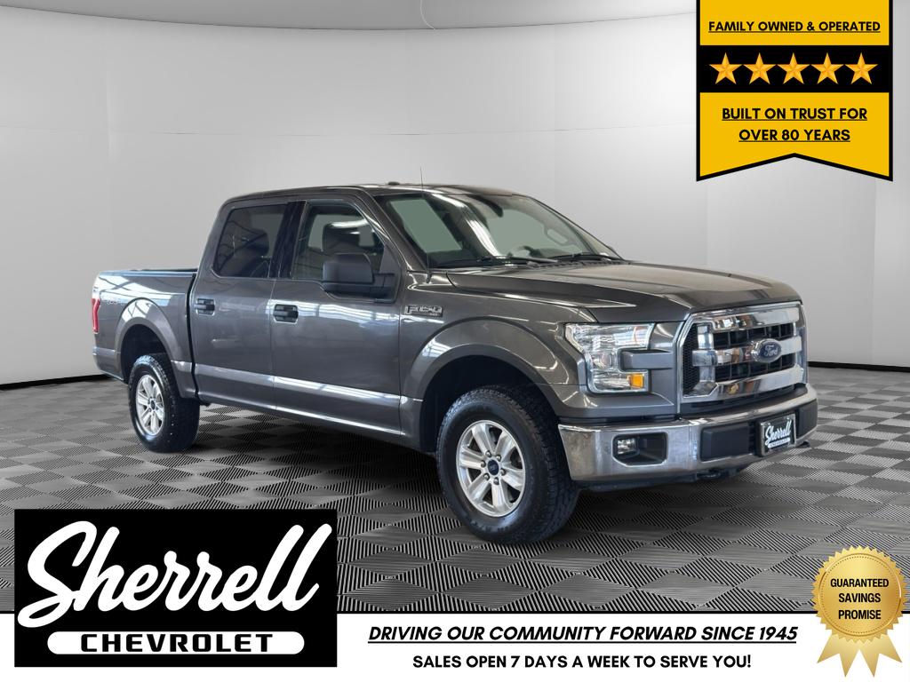 Gray (Magnetic Metallic) 2017 Ford F-150 XLT SuperCrew 4WD Pickup Truck Four-Wheel Drive 6-Speed Automatic