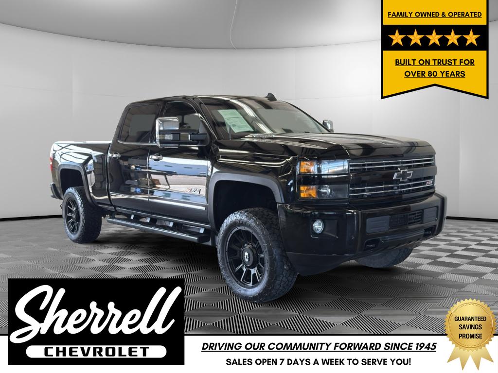 Black 2015 Chevrolet Silverado 2500HD LTZ Crew Cab 4WD Pickup Truck Four-Wheel Drive 6-Speed Automatic