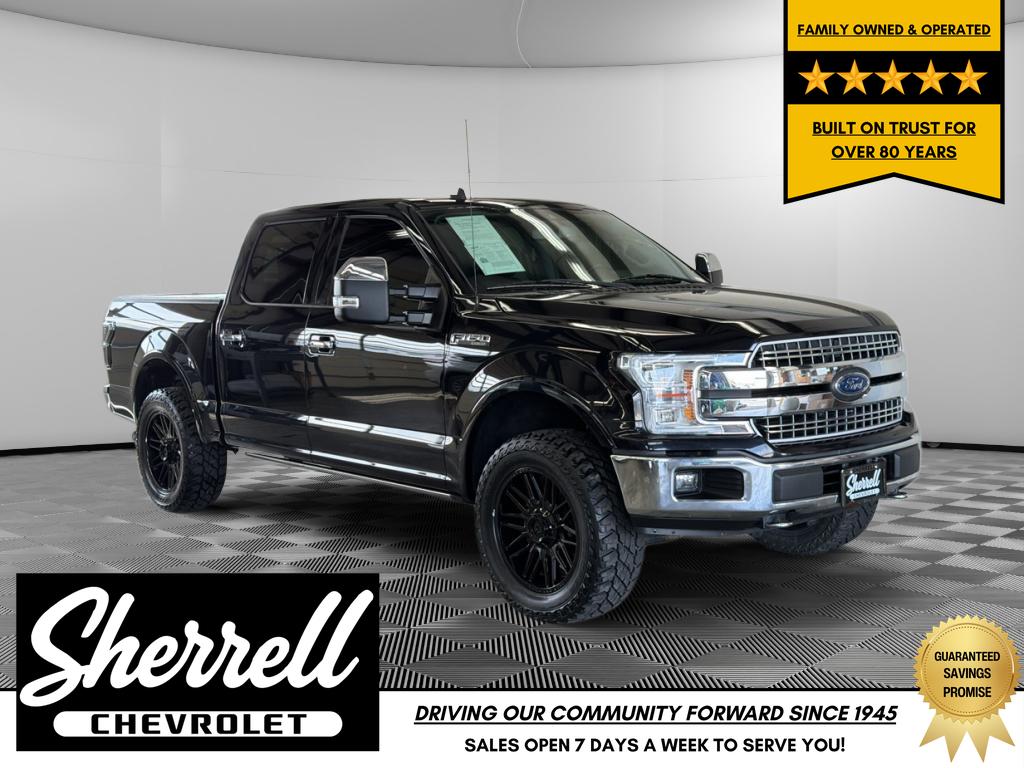 Agate Black 2020 Ford F-150 Lariat SuperCrew 4WD Pickup Truck Four-Wheel Drive Automatic
