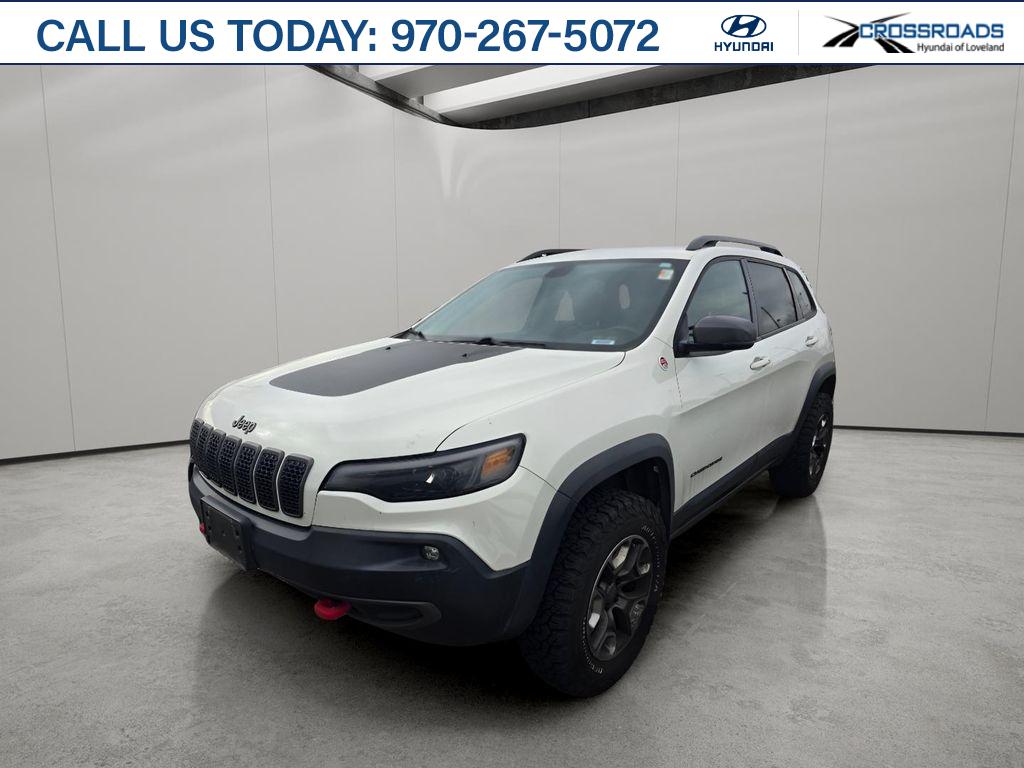 Pearl White Pearlcoat 2019 Jeep Cherokee Trailhawk 4WD SUV / Crossover Four-Wheel Drive 9-Speed Automatic
