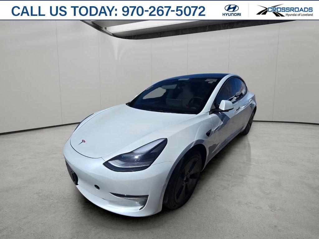 Pearl White Multi-Coat 2022 Tesla Model 3 Long Range AWD Sedan All-Wheel Drive Automatic