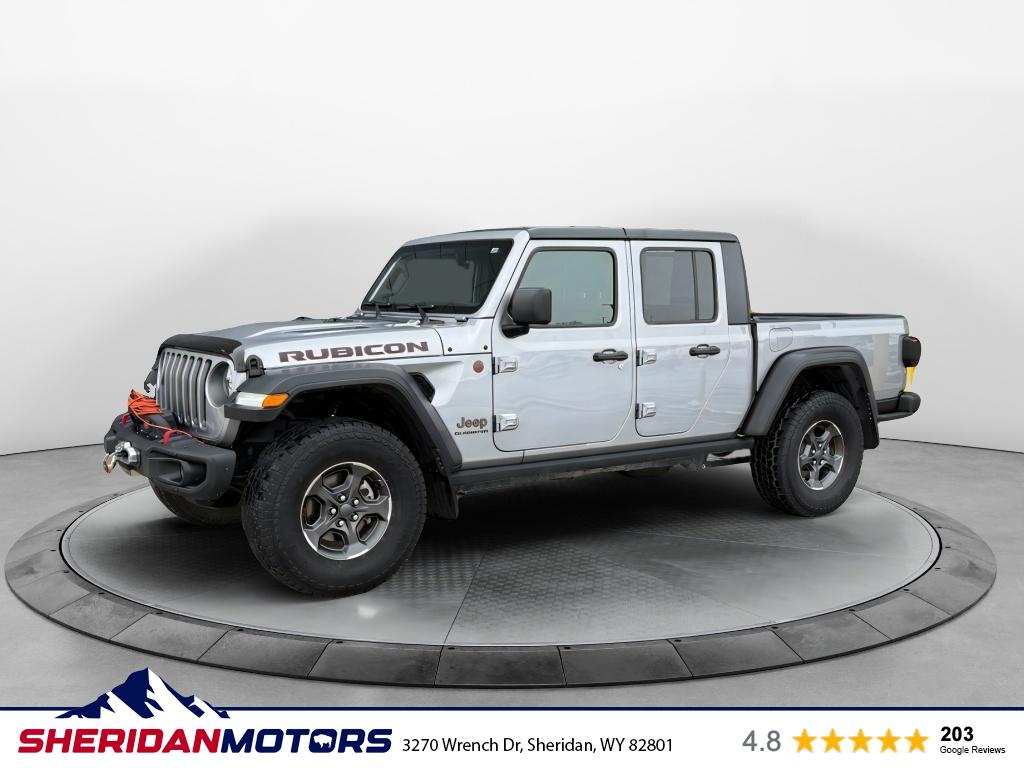 Billet Silver Metallic Clearcoat 2020 Jeep Gladiator Rubicon Crew Cab 4WD Pickup Truck Four-Wheel Drive 8-Speed Automatic