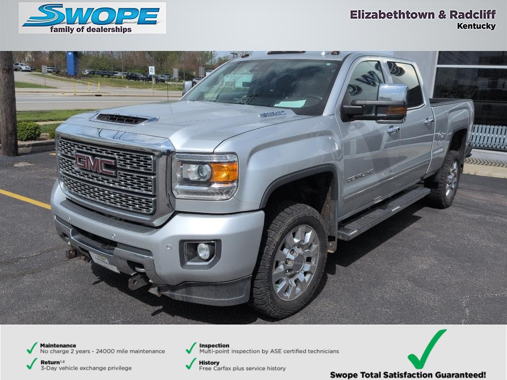 Quicksilver Metallic 2018 GMC Sierra 2500HD Denali Crew Cab SB 4WD Pickup Truck Four-Wheel Drive 6-Speed Automatic
