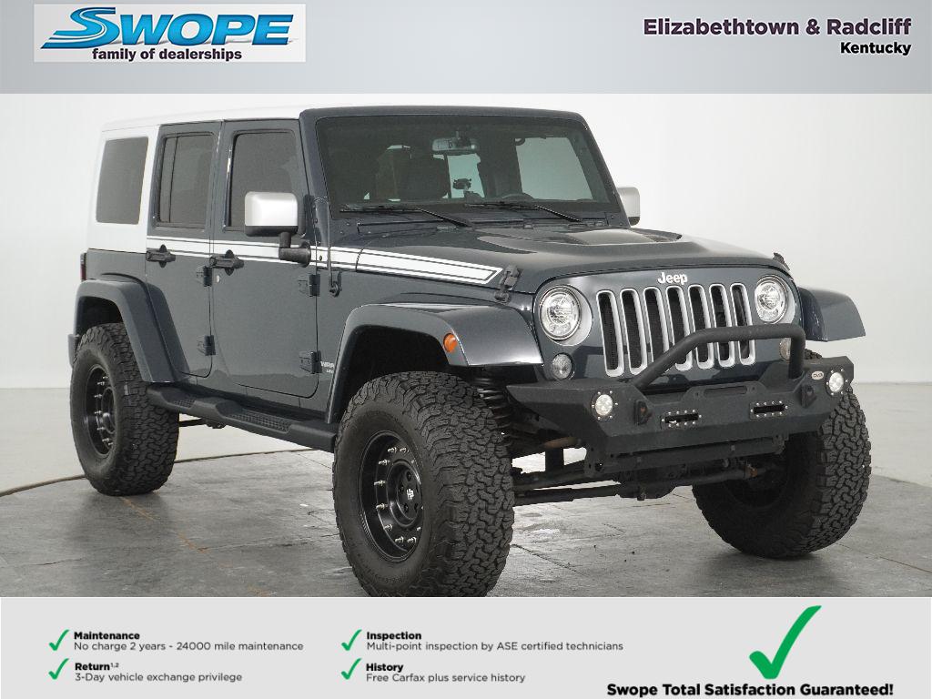 Rhino Clearcoat 2017 Jeep Wrangler Unlimited Chief Edition 4WD SUV / Crossover Four-Wheel Drive 6-Speed Manual
