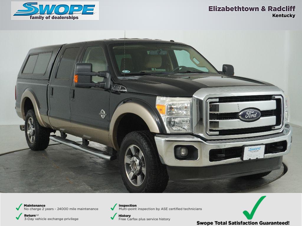 Tuxedo Black Metallic 2012 Ford F-250 Super Duty Lariat Crew Cab 4WD Pickup Truck Four-Wheel Drive 6-Speed Automatic