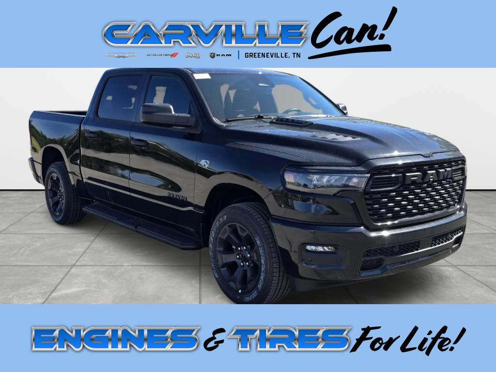 Diamond Black Crystal Pearlcoat 2026 RAM 1500 Express Crew Cab 4WD Pickup Truck Four-Wheel Drive 8-Speed Automatic