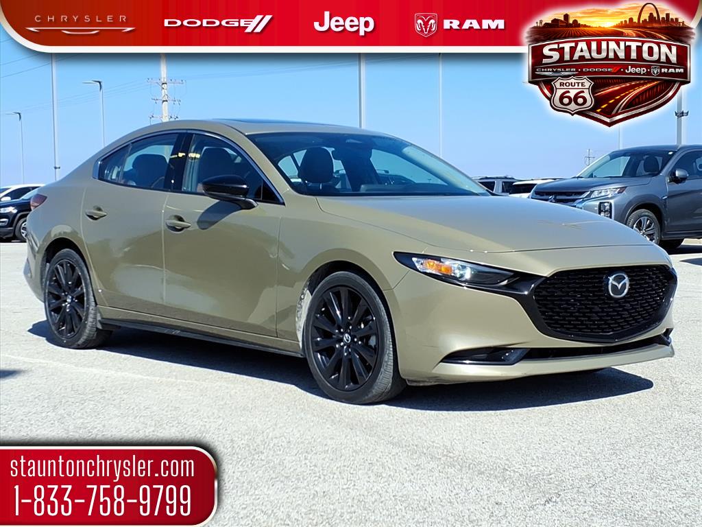 Zircon Sand Metallic 2024 Mazda MAZDA3 2.5 Carbon Turbo AWD Sedan All-Wheel Drive 6-Speed Automatic