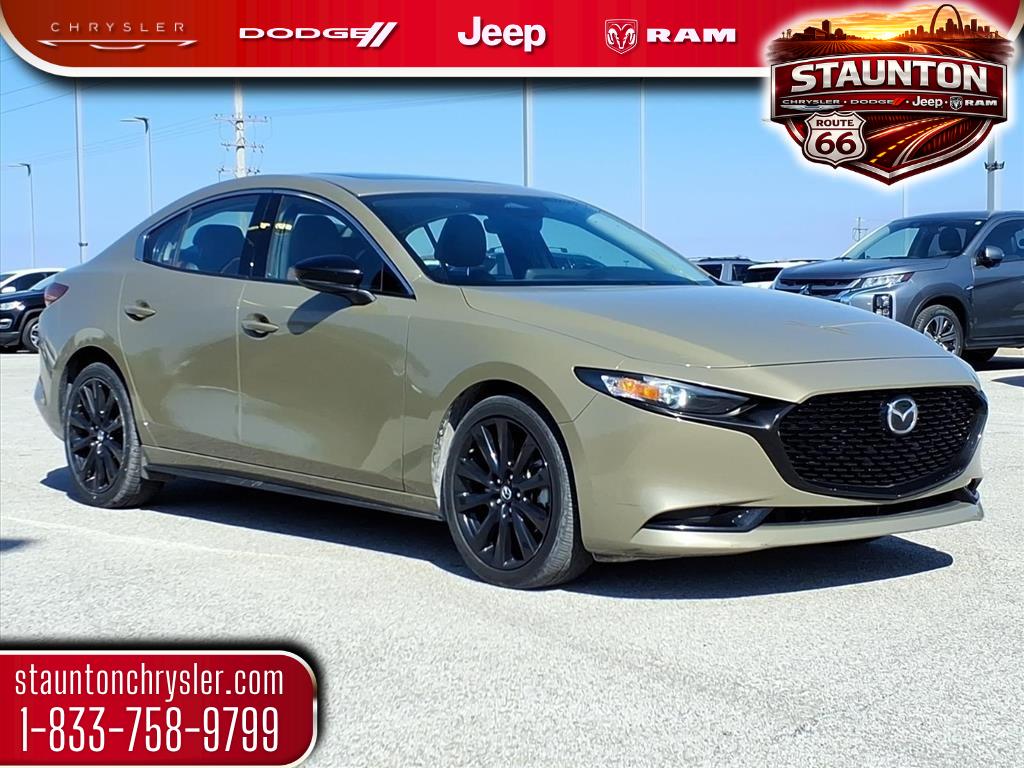 Zircon Sand Metallic 2024 Mazda MAZDA3 2.5 Carbon Turbo AWD Sedan All-Wheel Drive 6-Speed Automatic