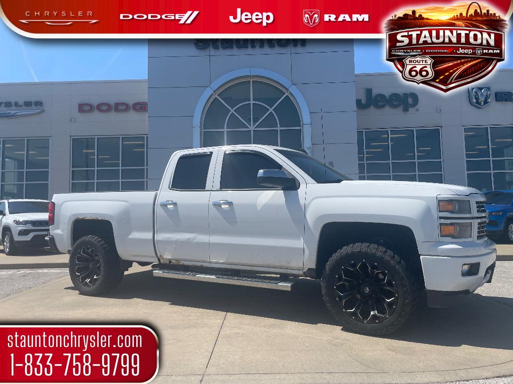 Summit White 2015 Chevrolet Silverado 1500 LT Double Cab 4WD Pickup Truck Four-Wheel Drive 6-Speed Automatic