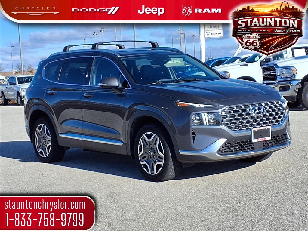 Lagoon Blue 2022 Hyundai Santa Fe Hybrid Limited AWD SUV / Crossover All-Wheel Drive 6-Speed Automatic